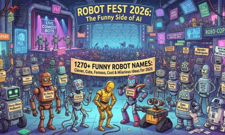 1270+ Funny Robot Names: Clever, Cute, Famous, Cool & Hilarious Ideas for 2026