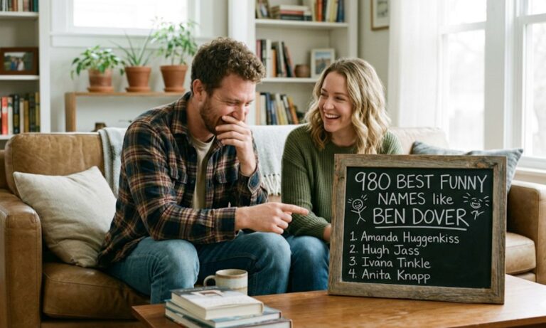 980 Best Funny Names Like Ben Dover for Males & Females