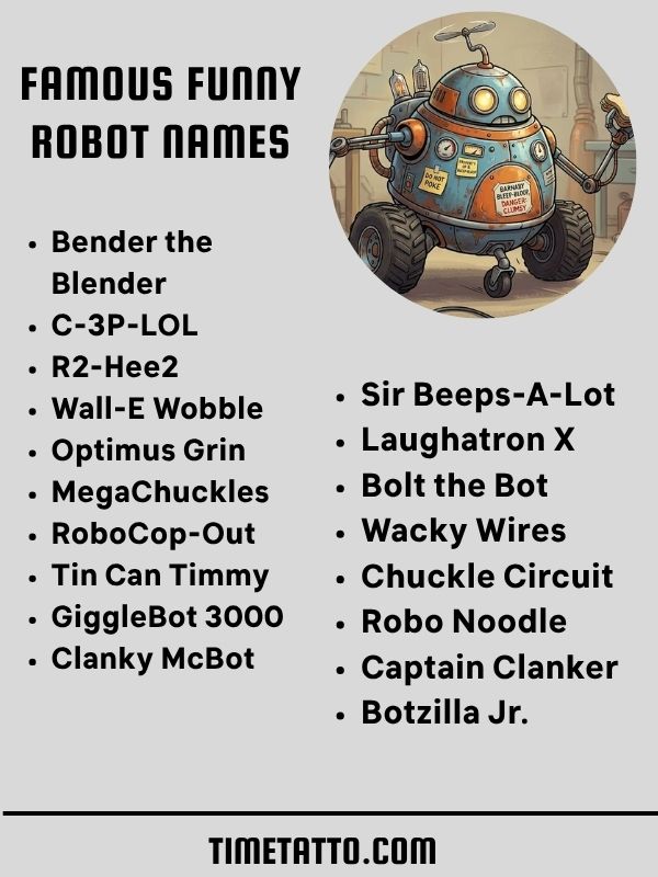 Famous Funny Robot Names