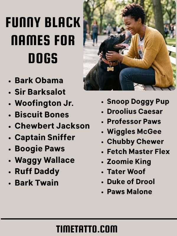 Funny Black Names For Dogs