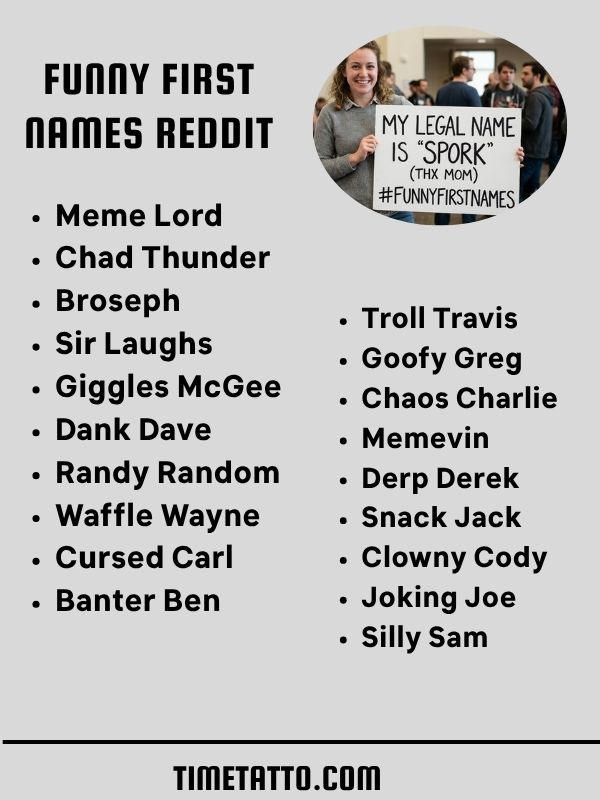 Funny First Names Reddit