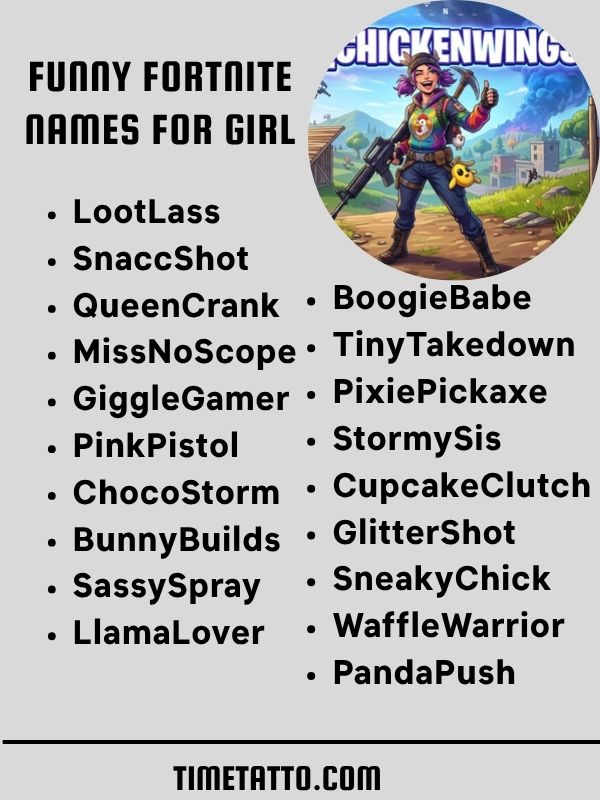 Funny Fortnite Names for Girl