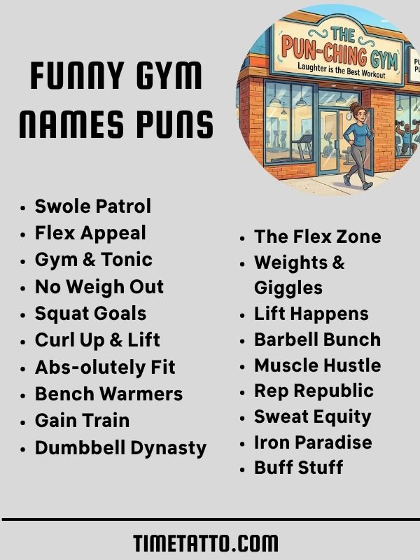 Funny Gym Names Puns