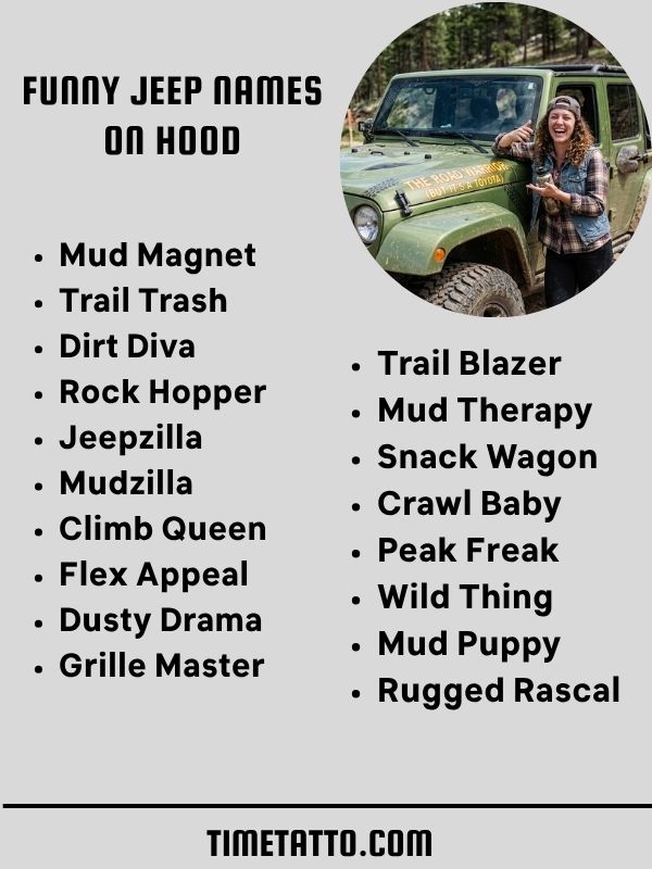 Funny Jeep Names On Hood