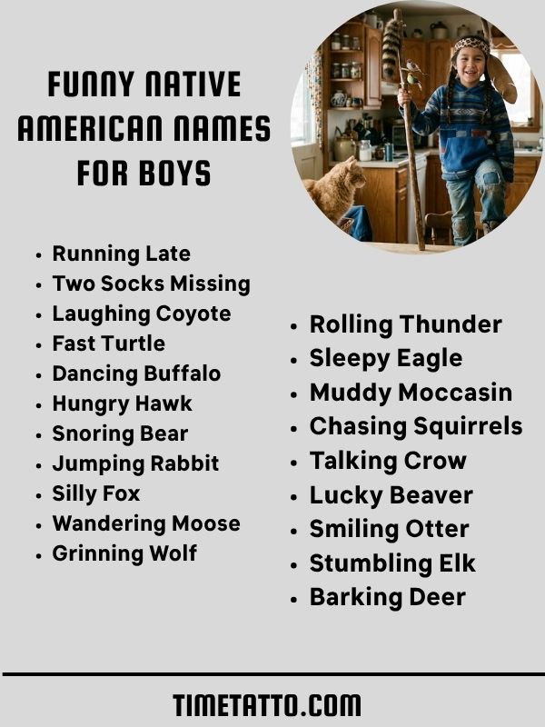 Funny Native American Names For Boys