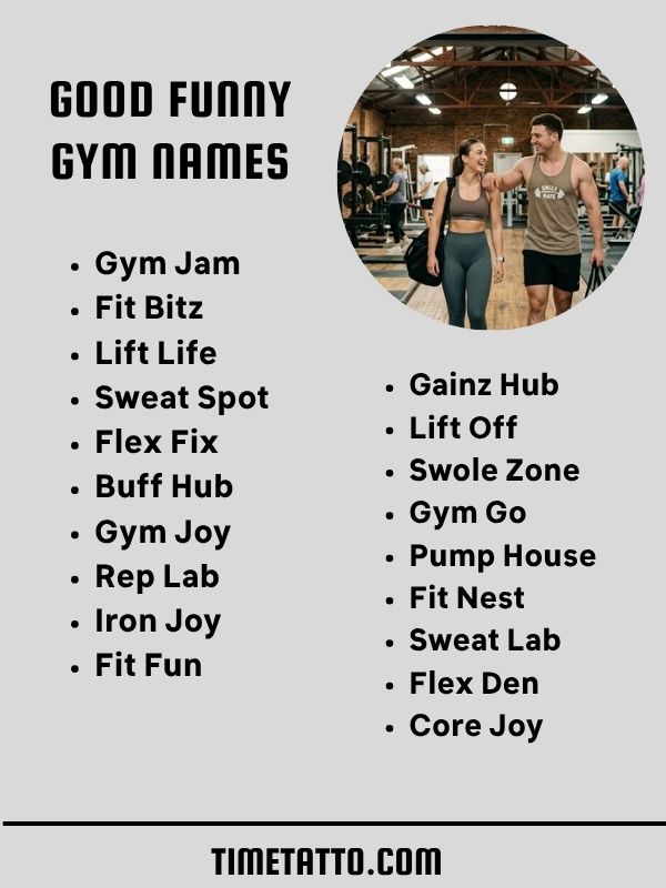 Good Funny Gym Names