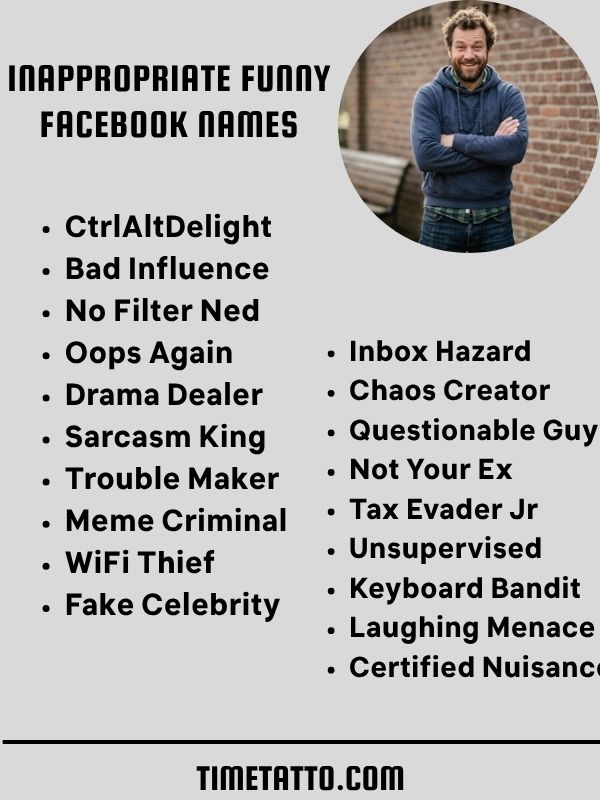 Inappropriate Funny Facebook Names