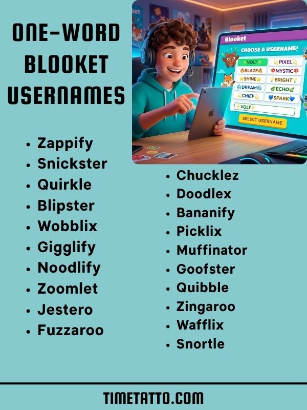 One-Word Blooket Usernames