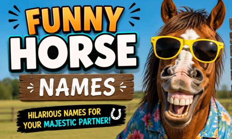 1100+ Funny Horse Names: Dirty, Clever & Hilarious Picks for Racing, Games & Football