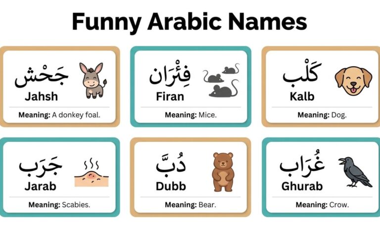 1200 Funny Arabic Names: Cute, Cool, Creative For Males & Females 2026
