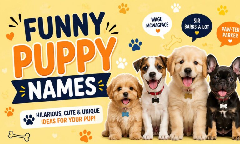 1540+ Funny Puppy Names: Trending, Clever, Cute & Hilarious Ideas for Male & Female Dogs (2026)