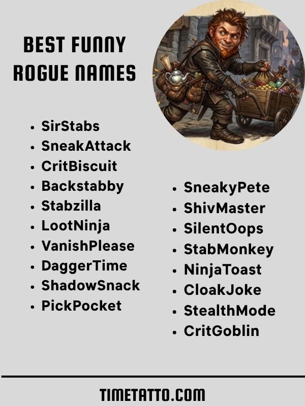 Best Funny Rogue Names