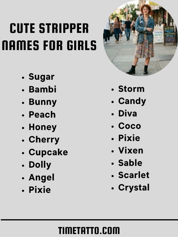 Cute Stripper Names For Girls