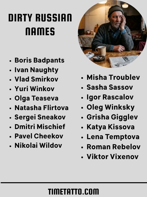 Dirty Russian Names