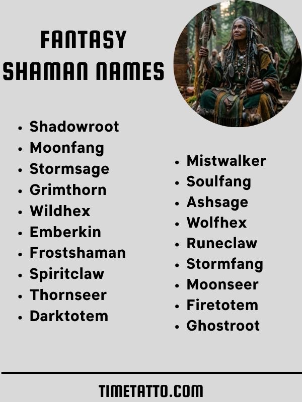 Fantasy Shaman Names