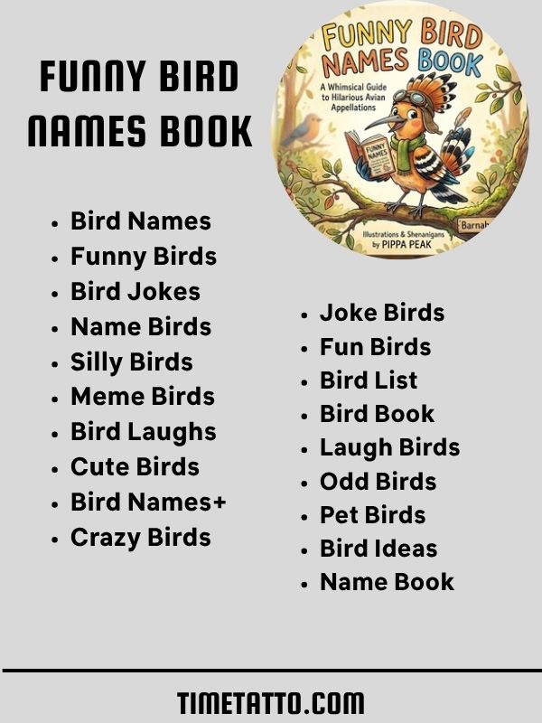 Funny Bird Names Book