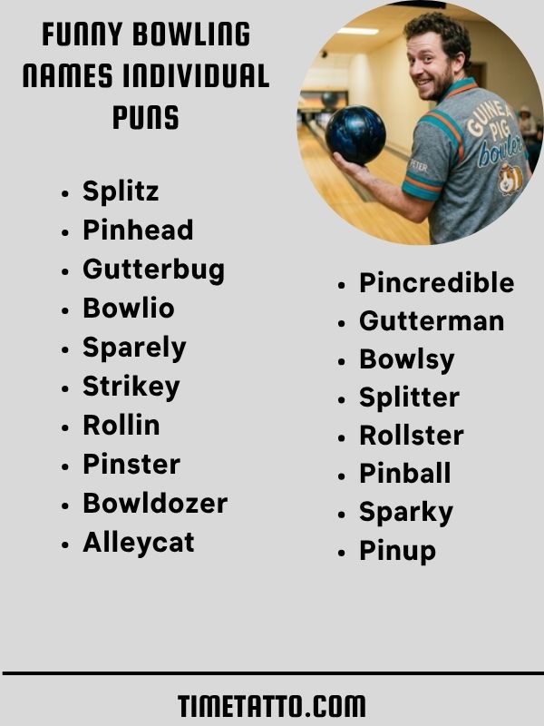 Funny Bowling Names Individual Puns
