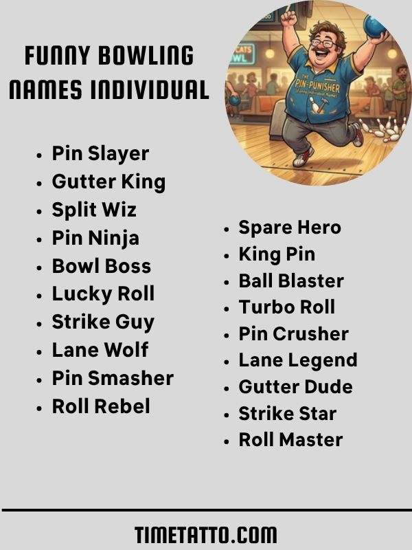 Funny Bowling Names Individual