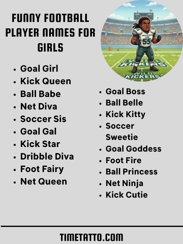 Funny Football Player Names For Girls