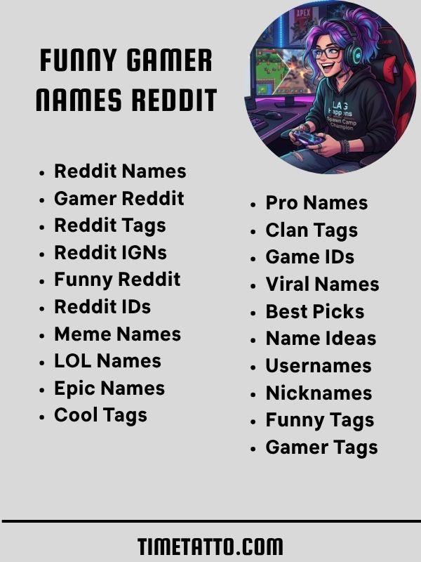 Funny Gamer Names Reddit