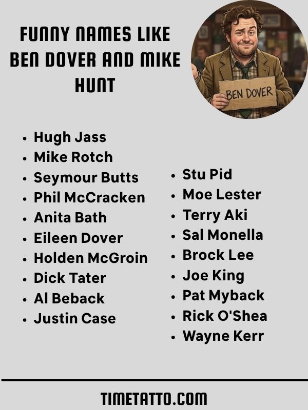 Funny Names Like Ben Dover And Mike Hunt