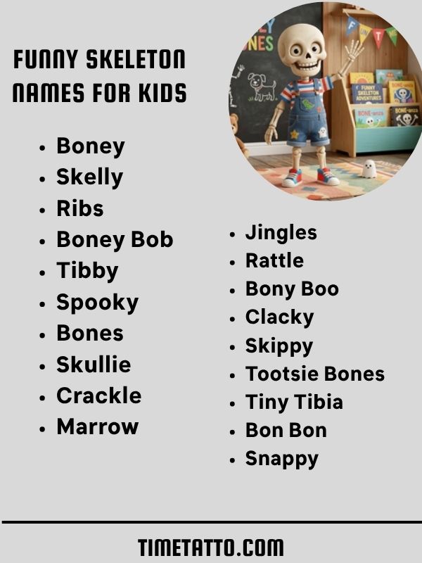 Funny Skeleton Names For Kids