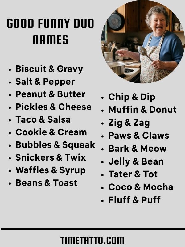 Good Funny Duo Names