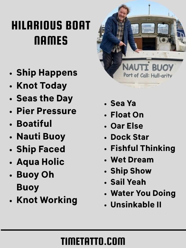 Hilarious Boat Names
