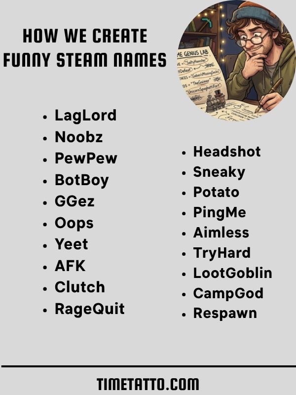 How We Create Funny Steam Names