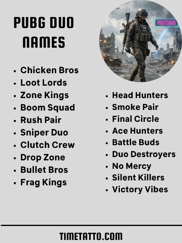 PUBG Duo Names