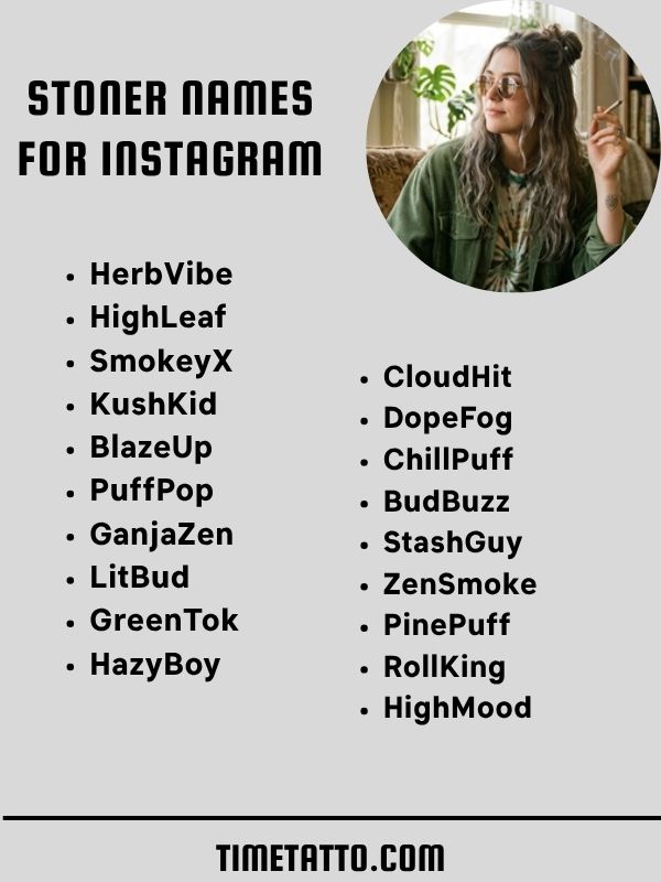 Stoner Names For Instagram