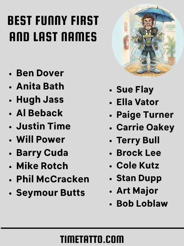 Best Funny First And Last Names