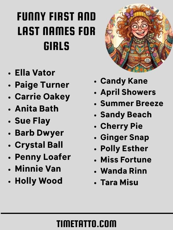 Funny First And Last Names For Girls