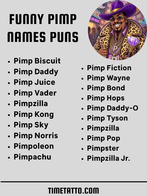 Funny Pimp Names Puns