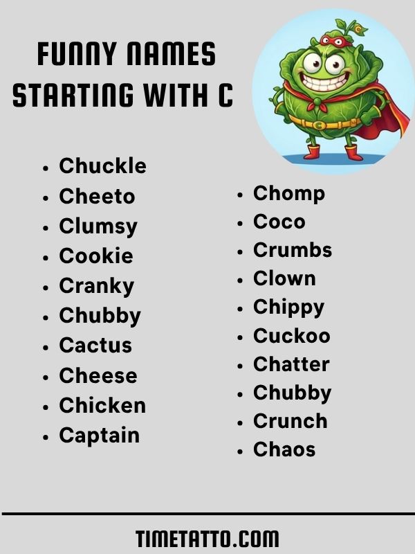 ©️ Funny Names Starting With C